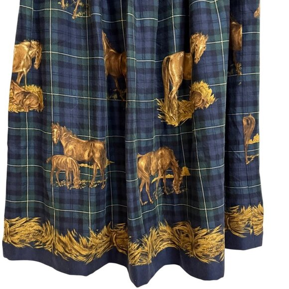 Susan Bristol Petite Skirt SZ 14 Horses Countryside KY Bluegrass - Picture 4 of 9